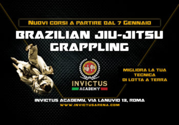 Dal 7 Gennaio partono nuovi corsi di Brazilian Jiu-Jitsu e Grappling a Invictus Academy Roma