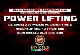 Dal 28 Marzo nuovi corsi di Powerlifting e Weightlifting for fighters