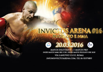 Cambio di avversario per Scafi per il main event di Invictus Arena #16