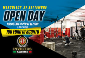 Open Day: Mercoledì 27 Settembre ingresso gratuito e maxisconto sull'abbonamento